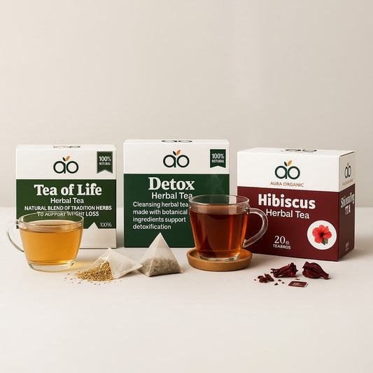 Tea of Life + Detox Tea + Hibiscus Tea – Complete Wellness Trio