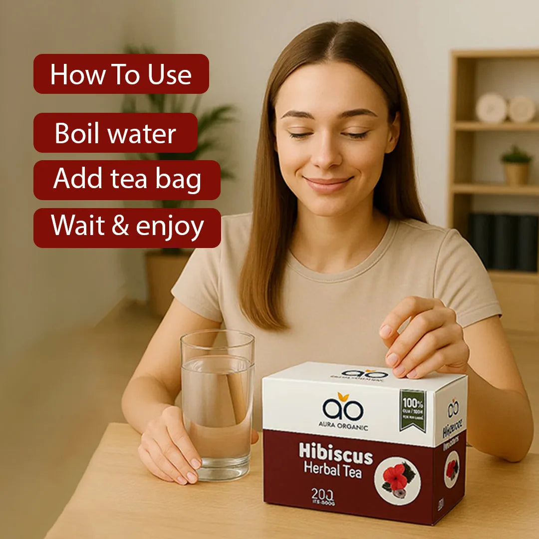 Hibiscus Herbal Tea | Boost Immunity & Weight Loss | 20 Tea Bags