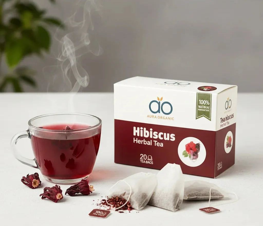 Hibiscus Herbal Tea | Boost Immunity & Weight Loss | 20 Tea Bags