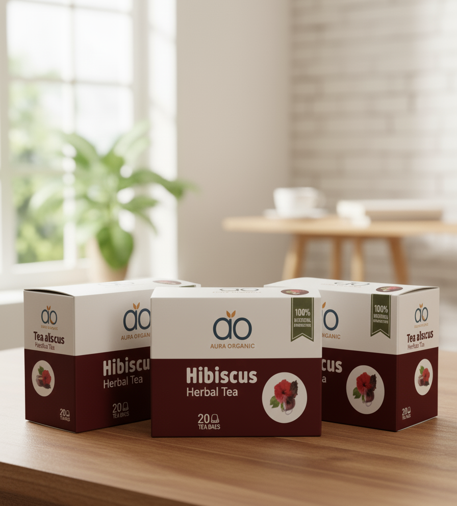 Hibiscus Herbal Tea | Boost Immunity & Weight Loss | 20 Tea Bags