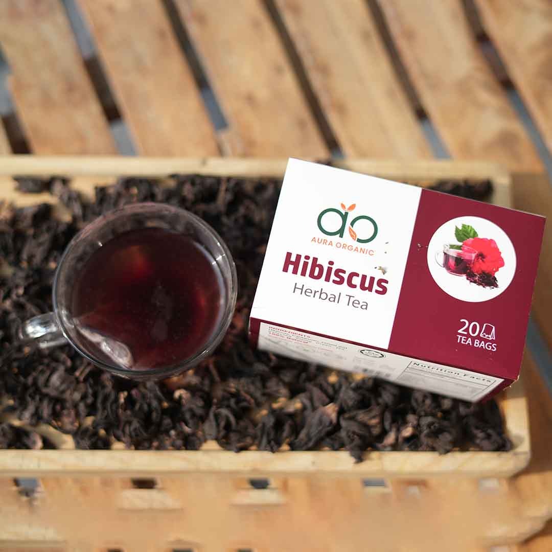 Hibiscus Herbal Tea | Boost Immunity & Weight Loss | 20 Tea Bags