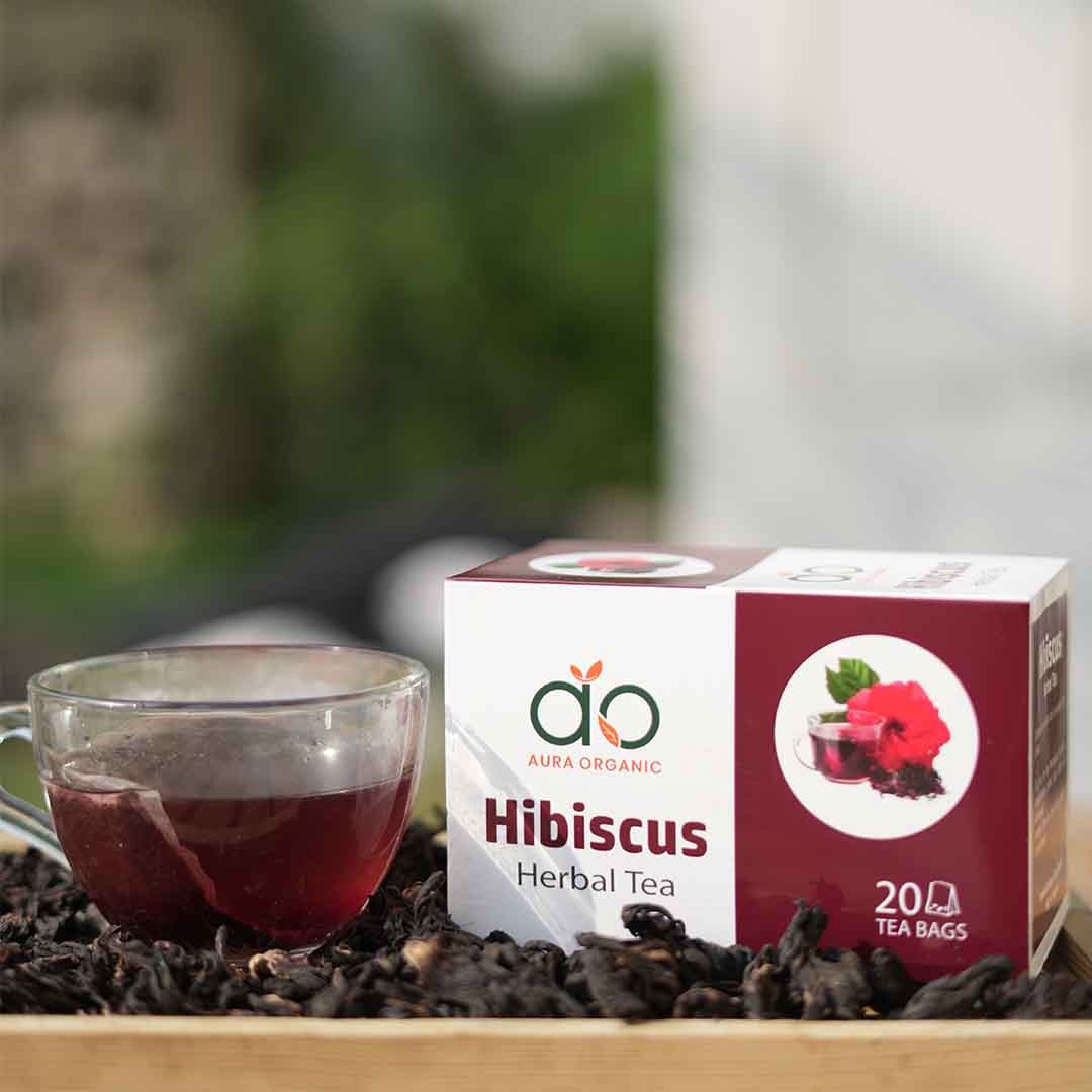 Hibiscus Herbal Tea | Boost Immunity & Weight Loss | 20 Tea Bags